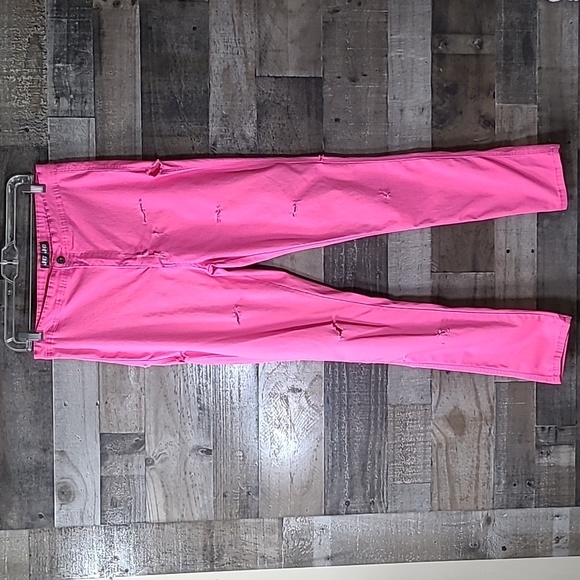 JC & JQ Jeans Hot Pink Skinny Leg 3X - Picture 1 of 14